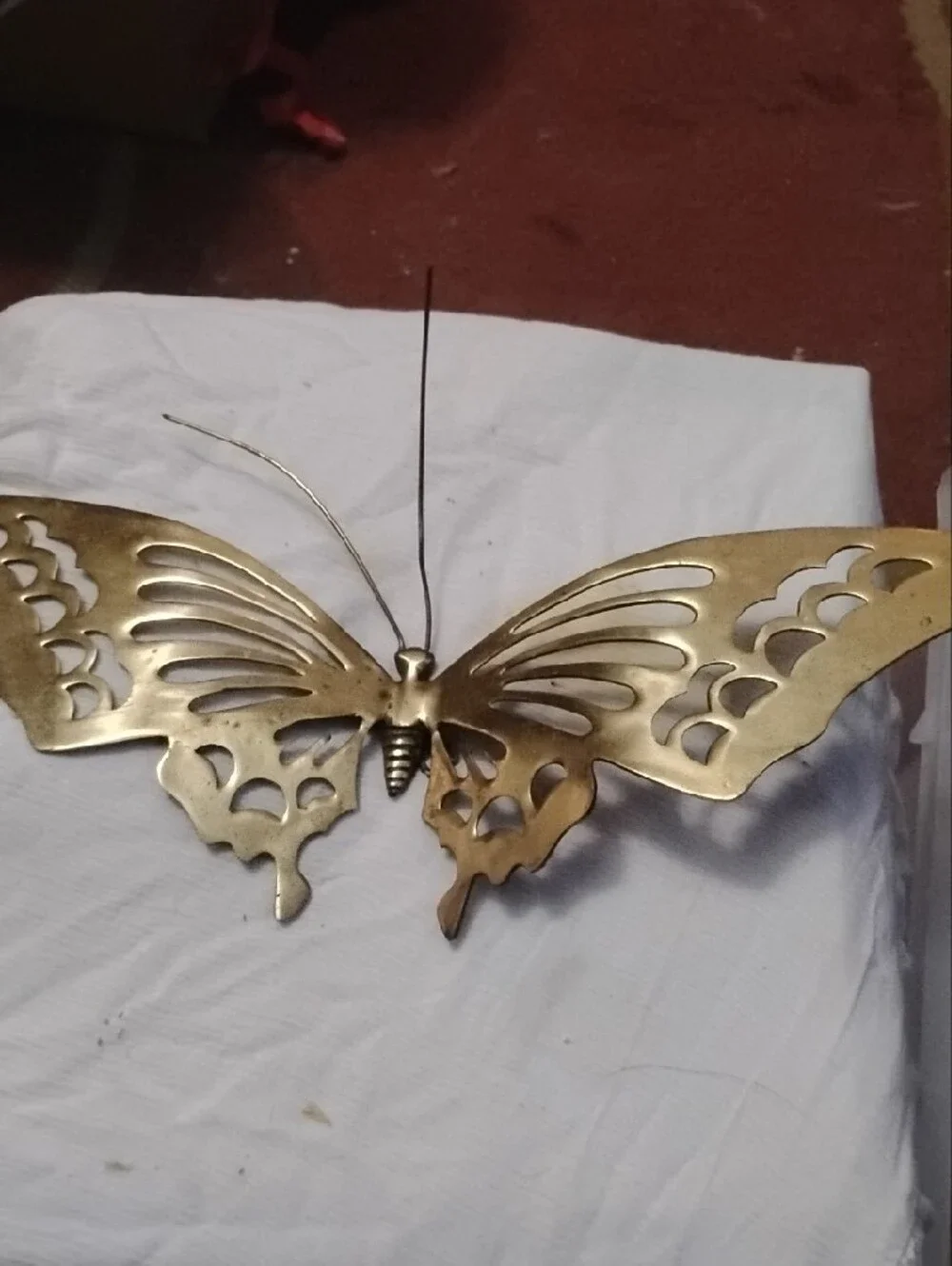 Hollywood Regency ornate butterfly